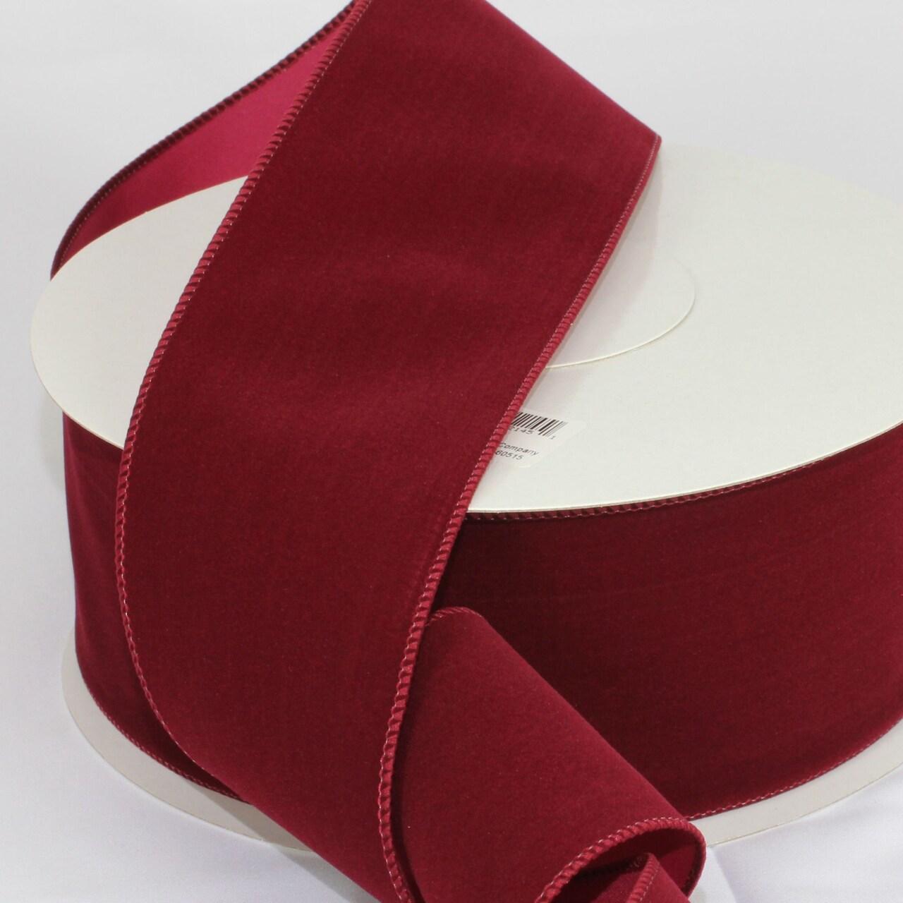 The Ribbon People Versatile Velvet Burgundy Red Wired Craft Ribbon 3" x 50 Yards